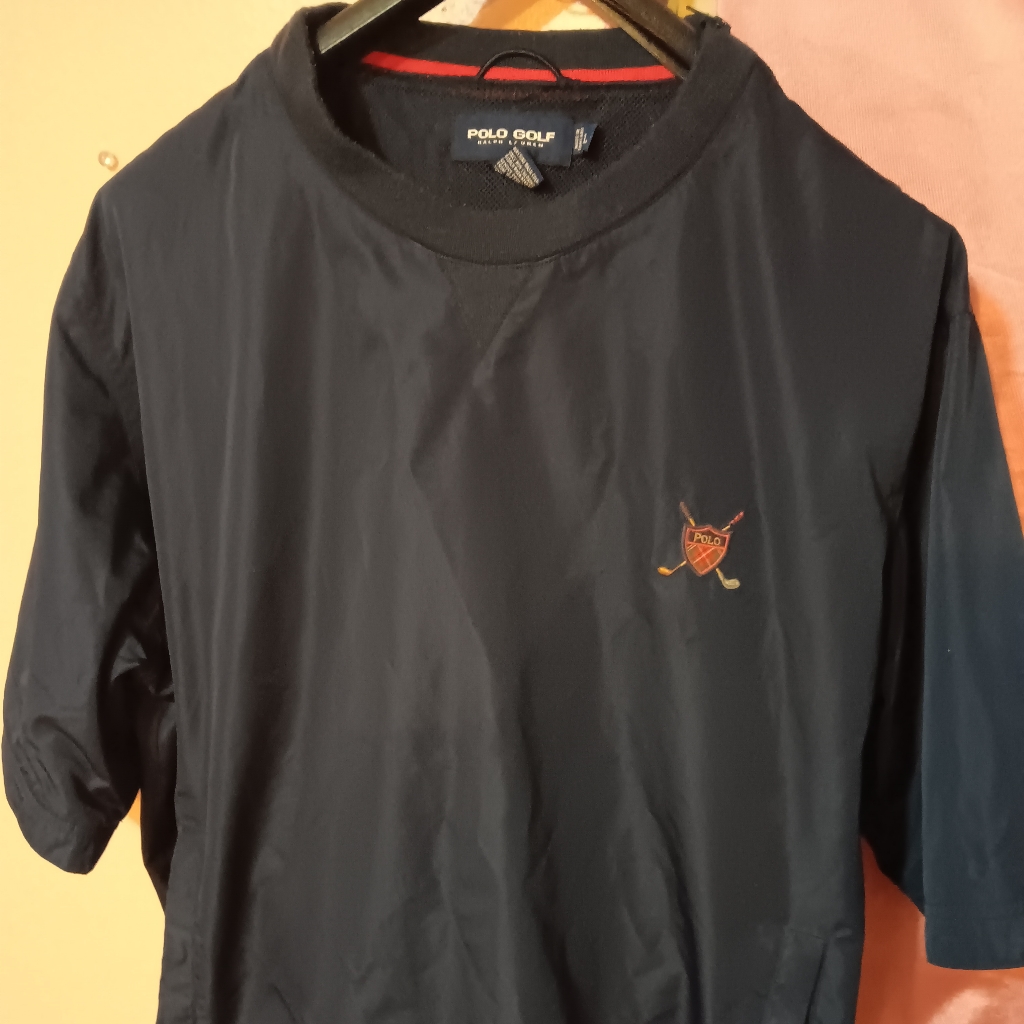 Polo Golf Ralph Lauren Navy Blue Crewneck Windbreaker